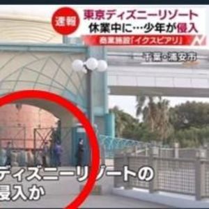 東京ディズニーリゾート 休業中に少年が侵入 16才少年が侵入 グループでの犯行 ディズニー情報局