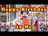 誕生日コメントを城前イン側からミニーさん動画に添えて（ドリーミングアップ 2018年5月12日 TDL）
